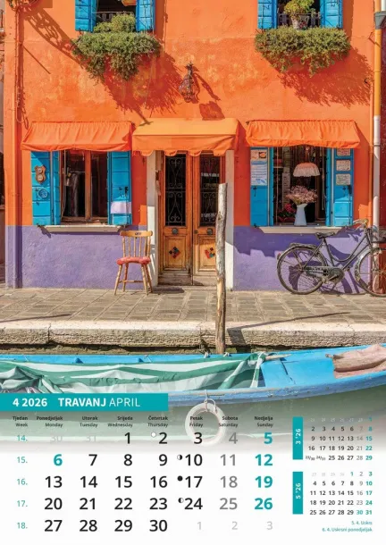  "IGRE BOJA" color calendar Color