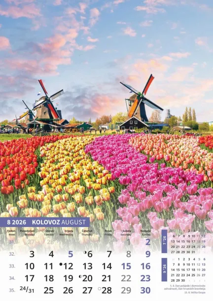  "IGRE BOJA" color calendar Color