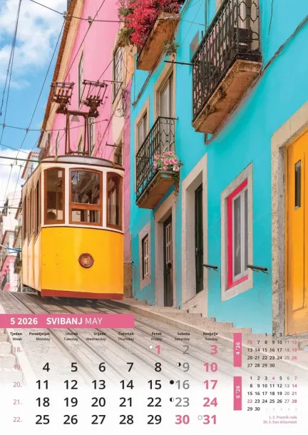  "IGRE BOJA" color calendar Color