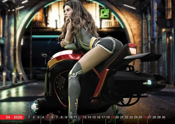  "SPEED GIRLS" color kalendar Color