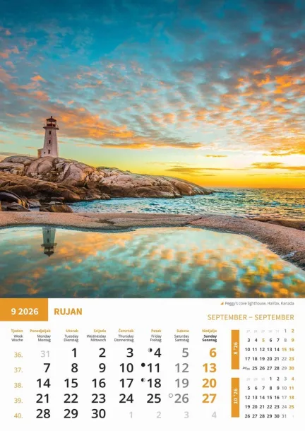  "BISERI SVIJETA" color calendar Color
