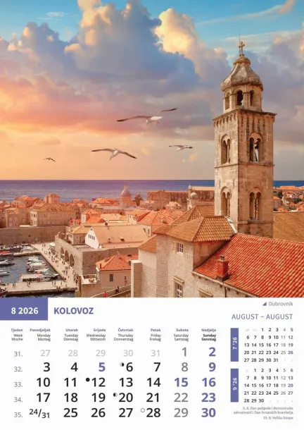  "BISERI SVIJETA" color calendar Color