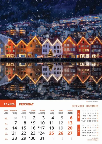  "BISERI SVIJETA" color calendar Color