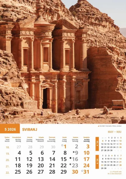  "BISERI SVIJETA" color calendar Color