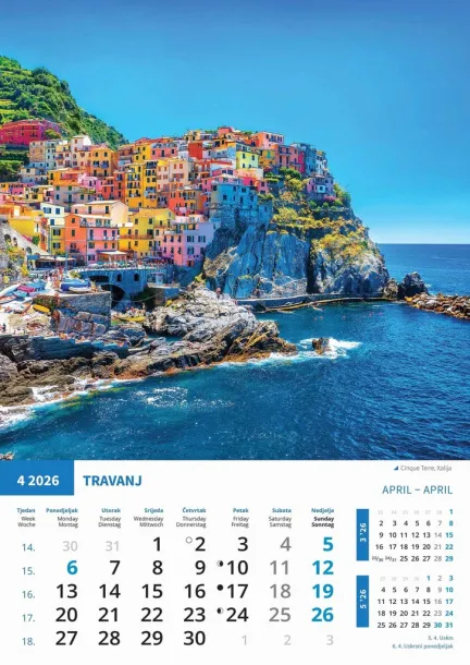  "BISERI SVIJETA" color calendar Color