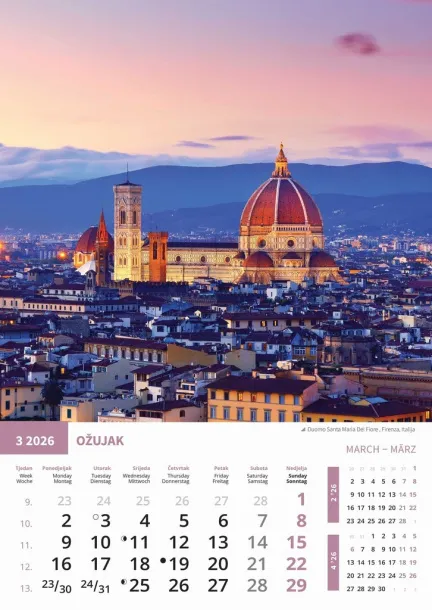  "BISERI SVIJETA" color calendar Color