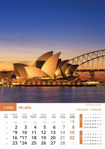  "BISERI SVIJETA" color calendar Color