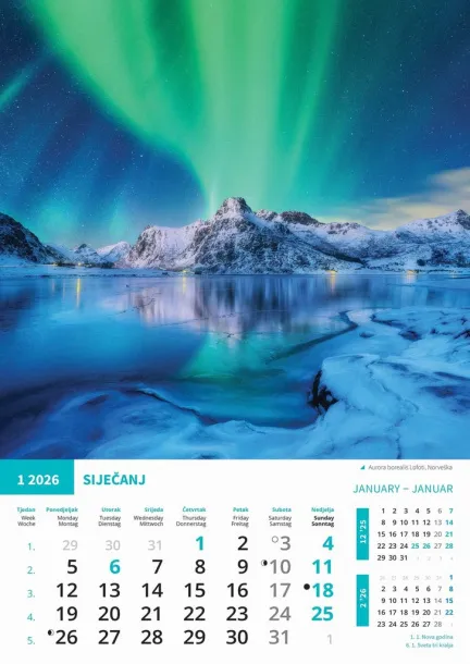  "BISERI SVIJETA" color kalendar Color