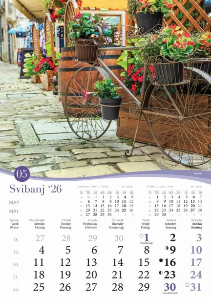  "ROMANTIČNA HRVATSKA" color kalendar Color
