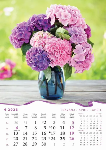  "BUKETI" color kalendar Color