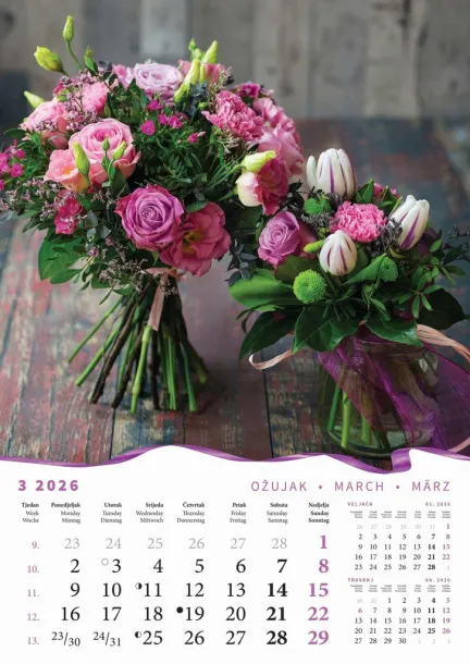  "BUKETI" color kalendar Color