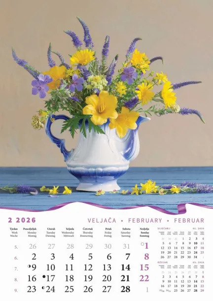  "BUKETI" color kalendar Color