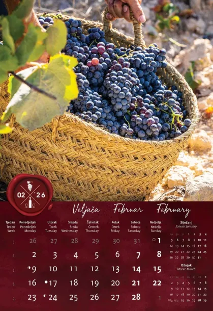  "VINO" color kalendar Color