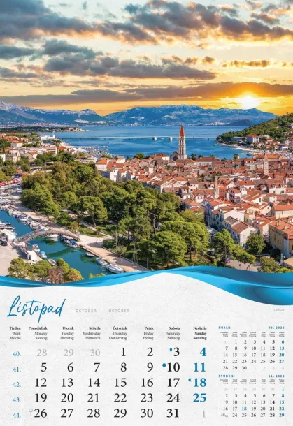  "BISERNA DALMACIJA" color kalendar Color
