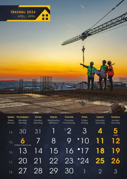  "S GRADILIŠTA" color kalendar Color