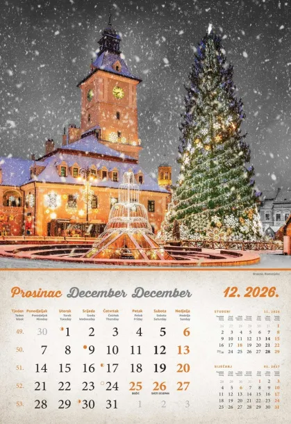  "VINTAGE GRADOVI" color kalendar Color