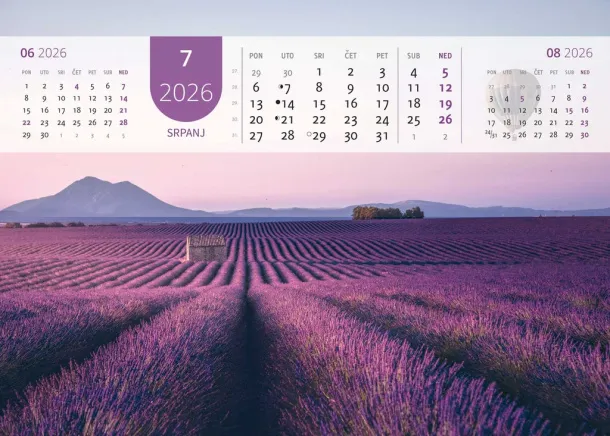  "JUST RELAX" color kalendar Color