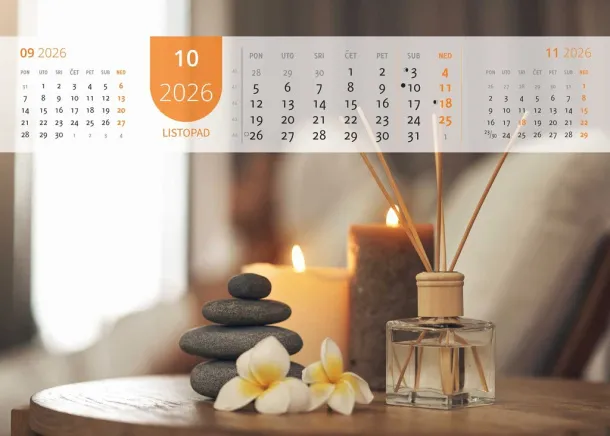  "JUST RELAX" color kalendar Color