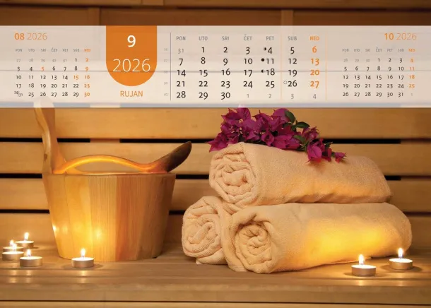  "JUST RELAX" color calendar Color
