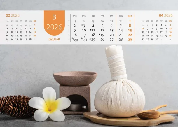  "JUST RELAX" color kalendar Color