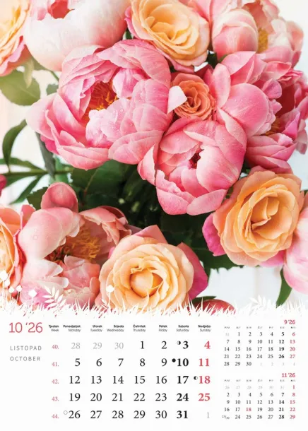  "CVIJEĆE" color calendar Color