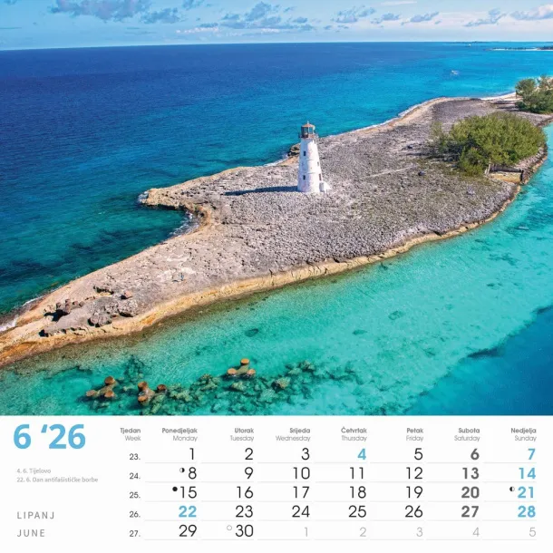  "ČARI PRIRODE" color calendar Color