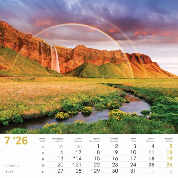  "ČARI PRIRODE" color calendar Color