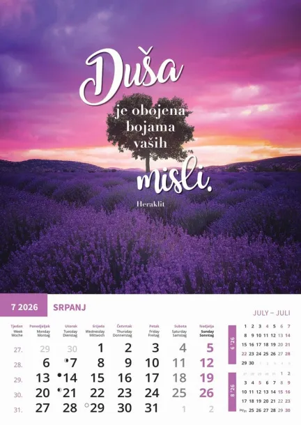  "MOTIVACIJSKI KALENDAR" color kalendar Color