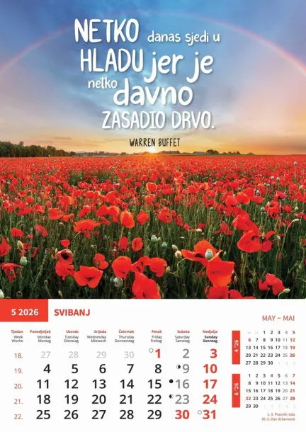  "MOTIVACIJSKI KALENDAR" color kalendar Color