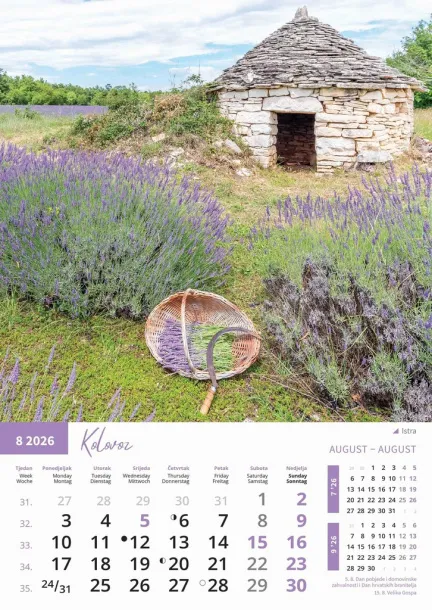  "PRIRODA" color kalendar Color