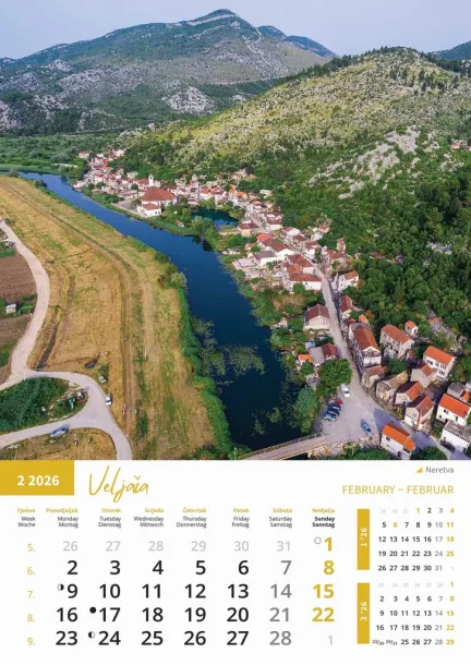  "PRIRODA" color kalendar Color