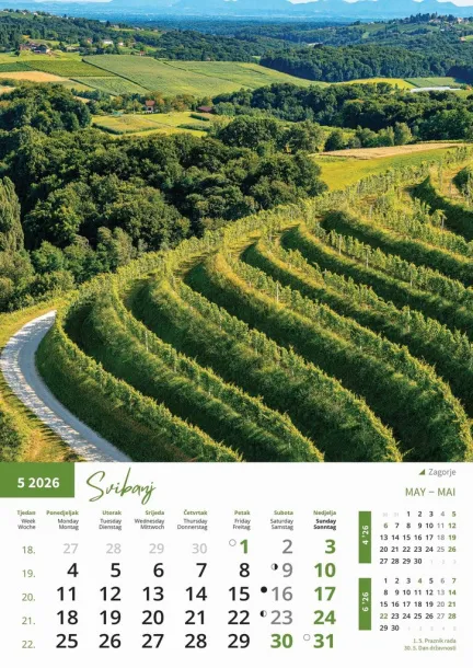  "PRIRODA" color kalendar Color