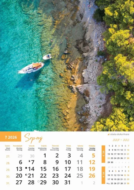  "PRIRODA" color kalendar Color