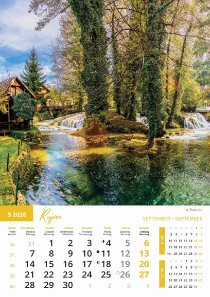  "PRIRODA" color kalendar Color