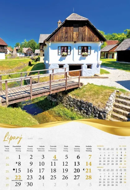  "BAJKOVITO ZAGORJE I MEĐIMURJE" color calendar Color