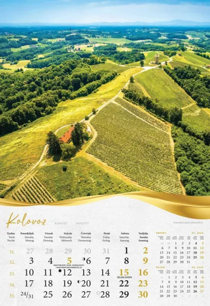  "BAJKOVITO ZAGORJE I MEĐIMURJE" color kalendar Color