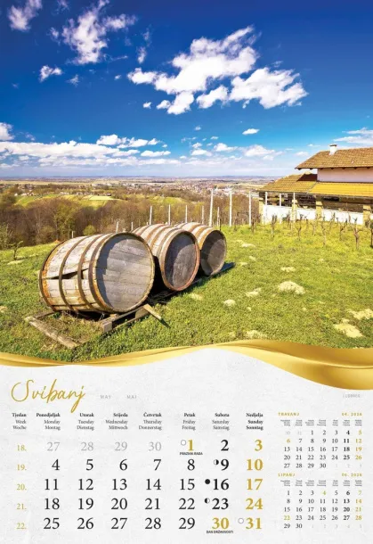  "BAJKOVITO ZAGORJE I MEĐIMURJE" color kalendar Color