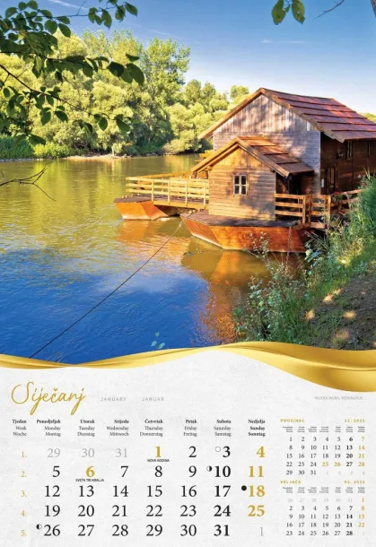  "BAJKOVITO ZAGORJE I MEĐIMURJE" color kalendar Color