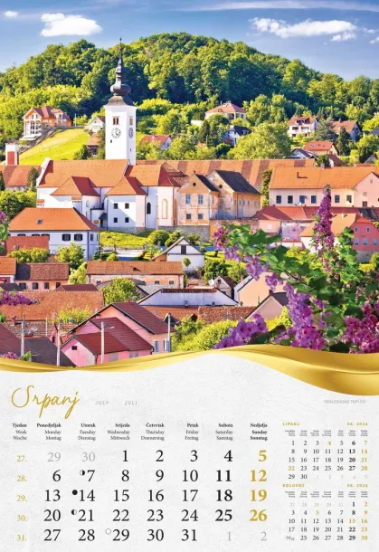  "BAJKOVITO ZAGORJE I MEĐIMURJE" color kalendar Color
