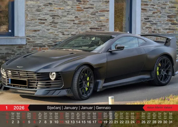  "AUTOMOBILI" color kalendar Color