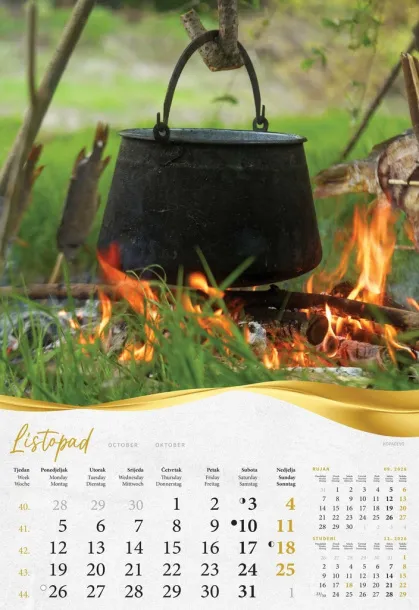  "MOJA ZLATNA SLAVONIJA i BARANJA"  color calendar Color