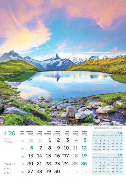 "VRHOVI SVIJETA" color calendar Color
