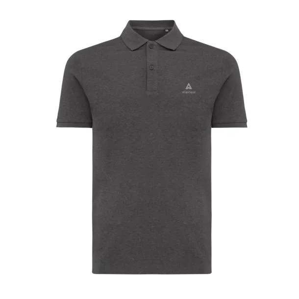  Iqoniq Yosemite unisex polo kratka majica od recikliranog pique pamuka, 220 g/m² - iqoniq heather anthracite