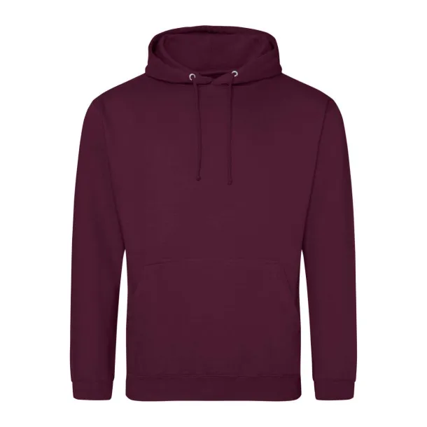  COLLEGE HOODIE - Just Hoods Light Burgundy