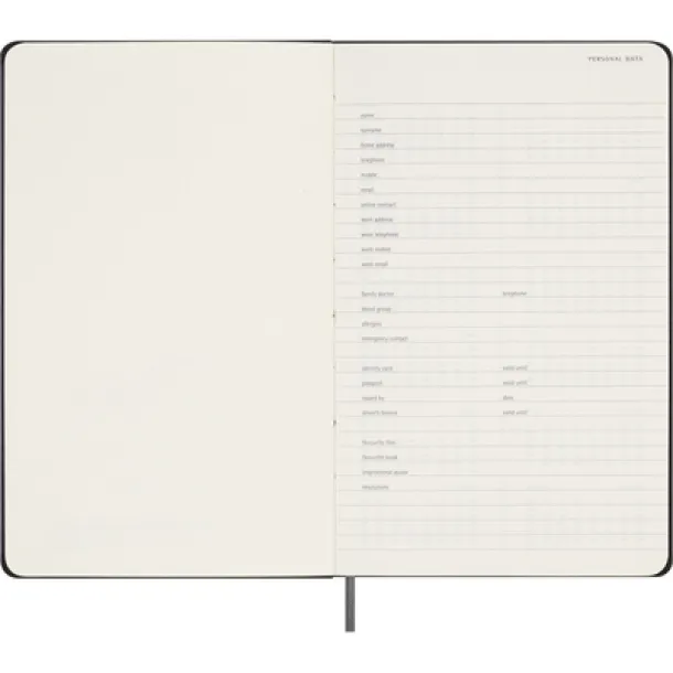 MOLESKINE UNDATED planer A5 black