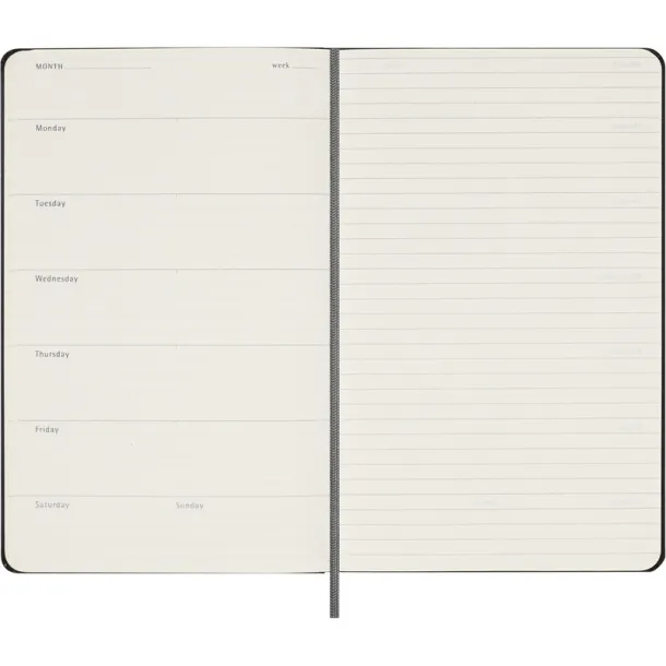 MOLESKINE UNDATED planner A5 Crna