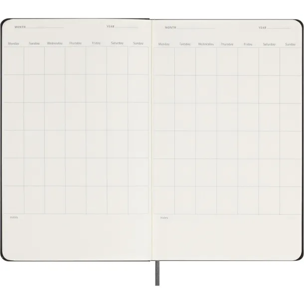 MOLESKINE UNDATED planner A5 Crna