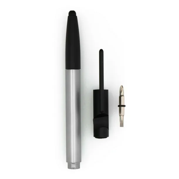  Multifunctional tool, ball pen, screen cleaner, ruler, phone stand, touch pen, screwdrivers A69F99