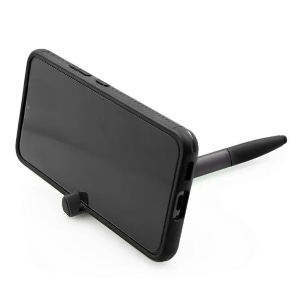  Multifunctional tool, ball pen, screen cleaner, ruler, phone stand, touch pen, screwdrivers black