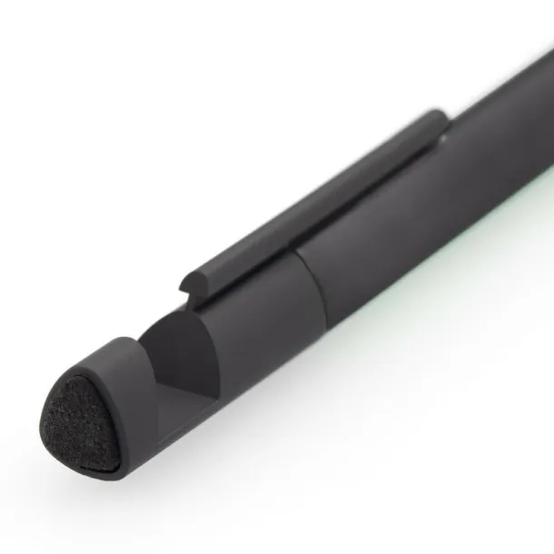  Multifunctional tool, ball pen, screen cleaner, ruler, phone stand, touch pen, screwdrivers black